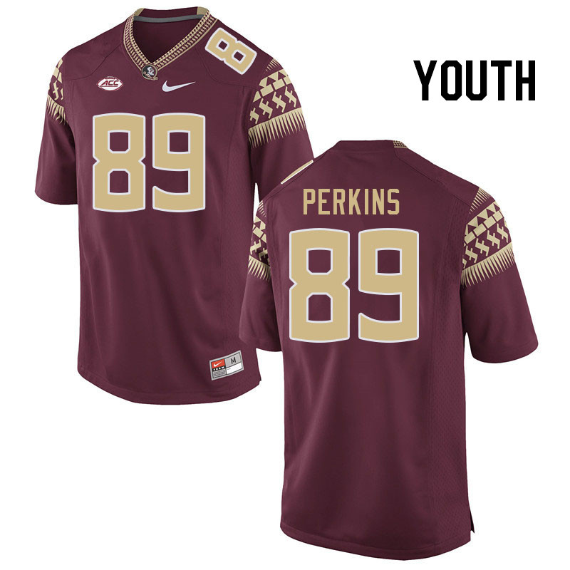 Youth #89 Xavier Perkins Florida State Seminoles College Football Jerseys Stitched Sale-Garnet